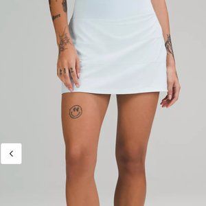 LULULEMON NWT PACE RIVAL SKORT POWDER BLUE LONG SIZE 4
